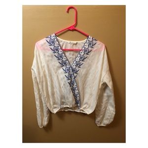 Mexican embroidered top